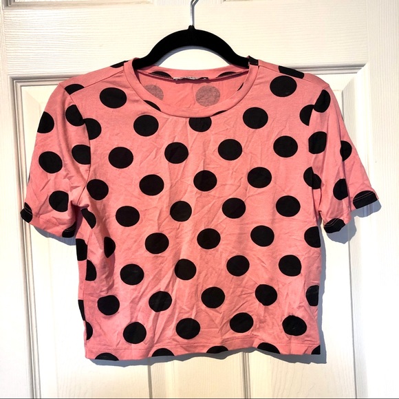 Zara Printed Cropped T-Shirt - Picture 4 of 5